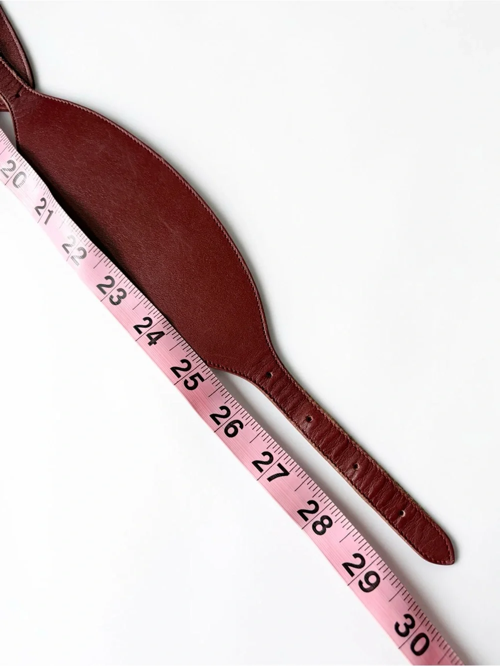 Vintage 80s Phillippe Wide Burgundy Leather Waist Belt with Gold Buckle Sz Small